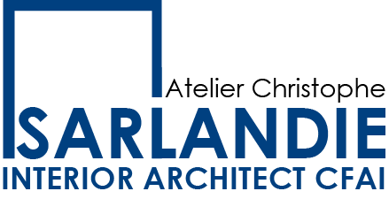 Logo Christophe Sarlandie, interior architect in Lyon